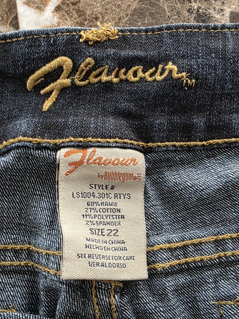 The Flavour by Bubblegum Women's Wide-Leg Jeans in Dark Blue Size 22 - Picture 4 of 8